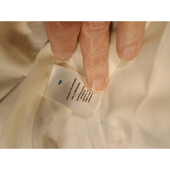 Talbots Blue And White Daisy Floral Sleeveless Fit Flare Dress Women’s Size 8 - Picture 12 of 13